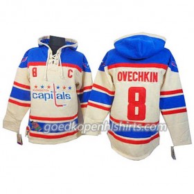 Washington Capitals Alex Ovechkin 8 Cream Hoodie Sawyer - Mannen